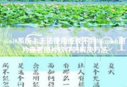 win10系统上无法使用或找不到Microsoft照片查看图片软件的解决方法