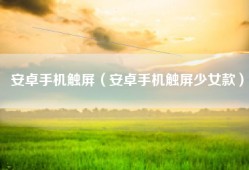 安卓手机触屏（安卓手机触屏少女款）