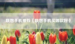 联想手机推荐（联想手机买哪款好）