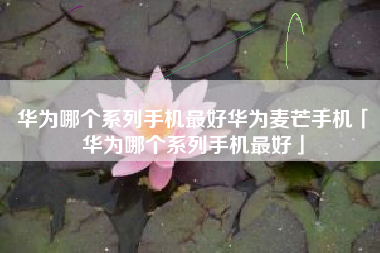华为哪个系列手机最好华为麦芒手机「华为哪个系列手机最好」